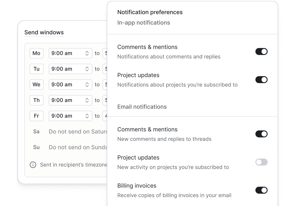 User-first controls.