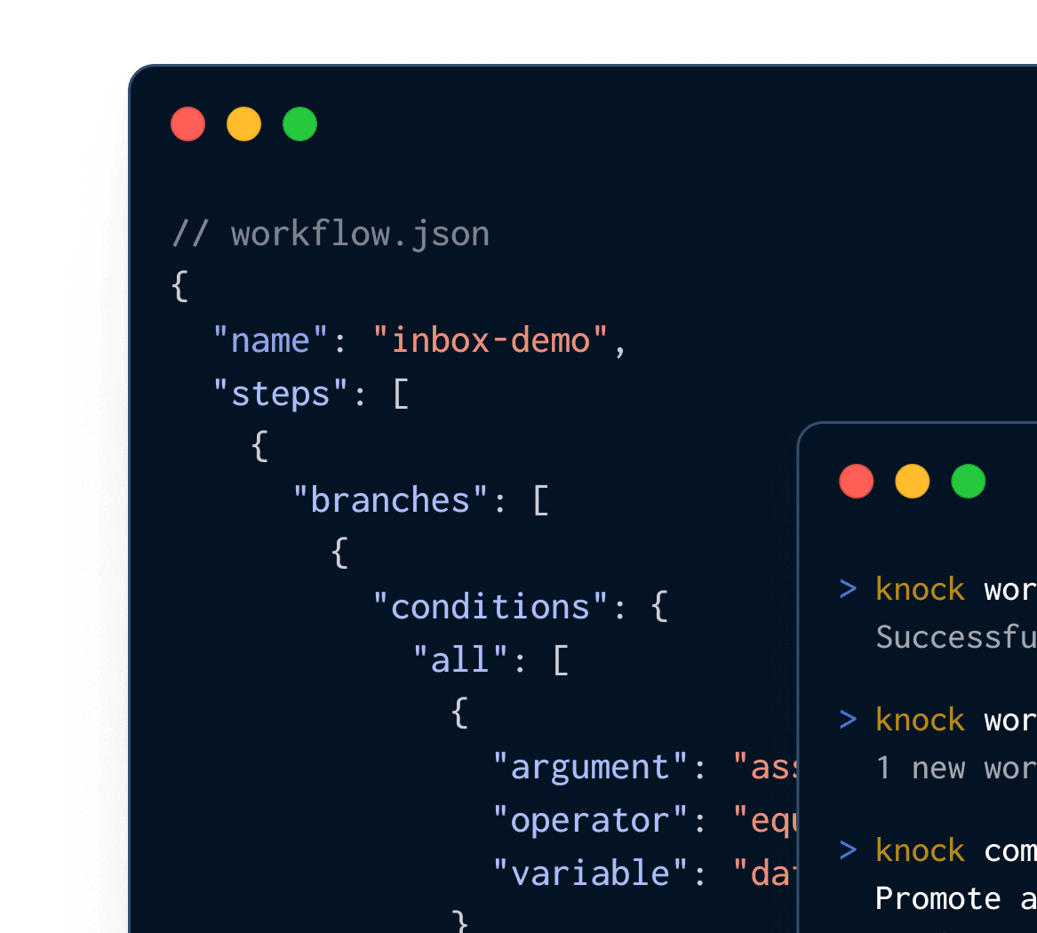 Knock CLI + your AI IDE.